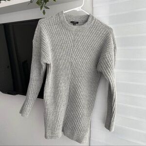 Dynamite grey ribbed longsleeve sweater
